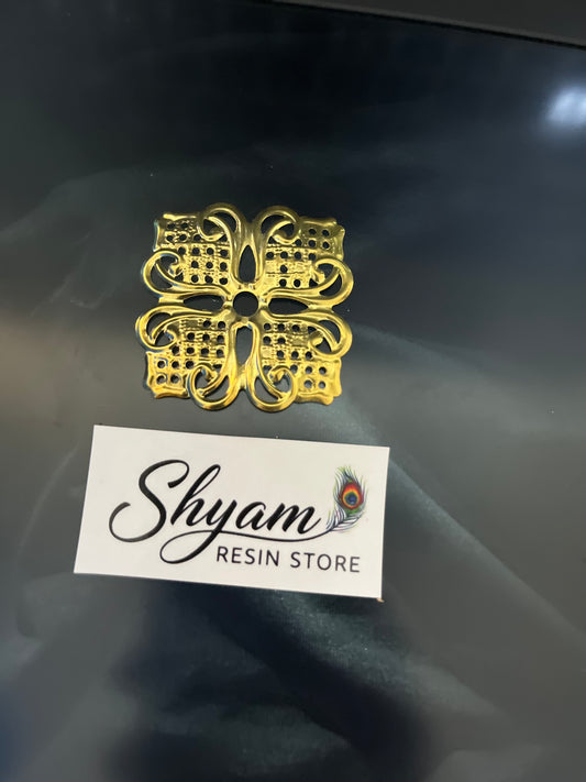 Metal leaf square (1 piece)