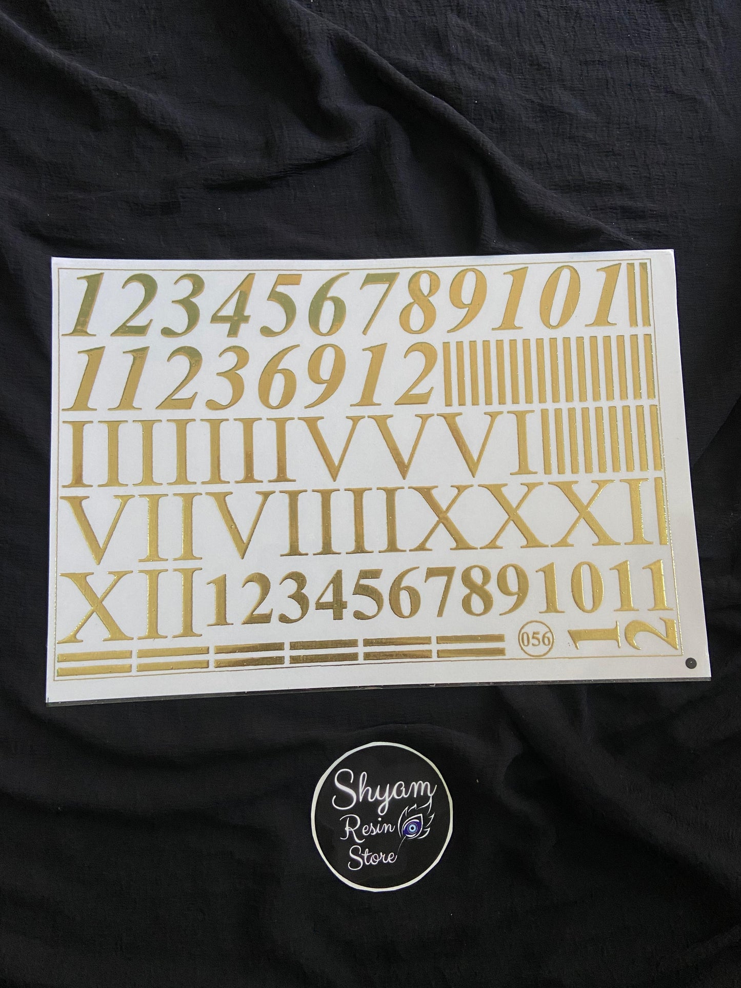 Number Embossed Sheet