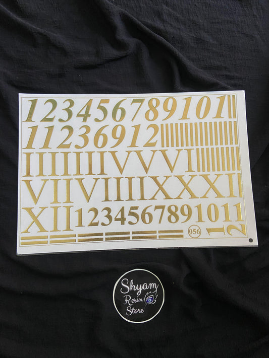 Number Embossed Sheet