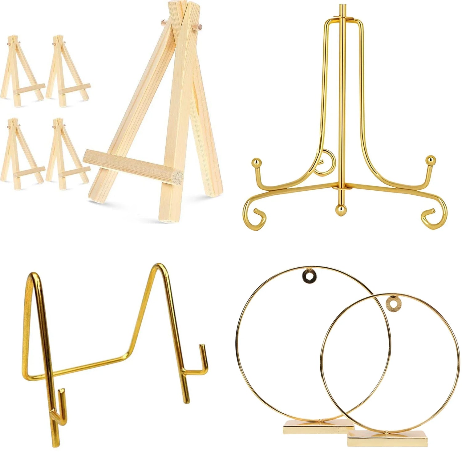 Metal & Wooden stand - Shyamresinstore