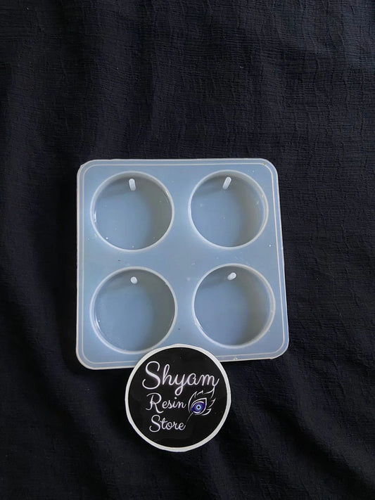 Keychain Round Moulds - 4pcs - Shyamresinstore