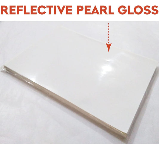 luxepour a4 photo Inkjet Vinyl Sticker Paper Glossy Waterproof Sheets ( NO need of lamination )