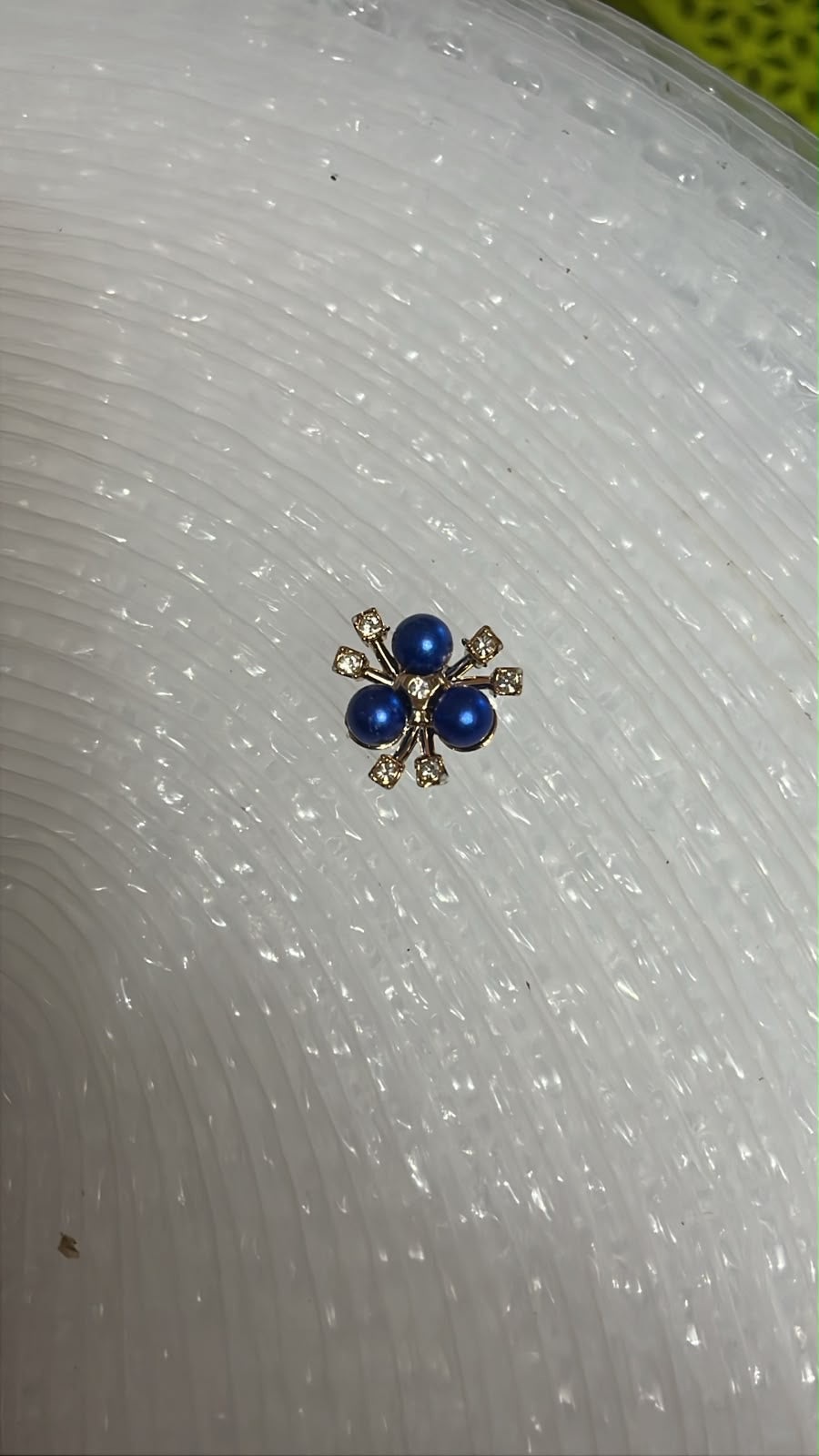 Blue Flower Beads ( 4 piece )