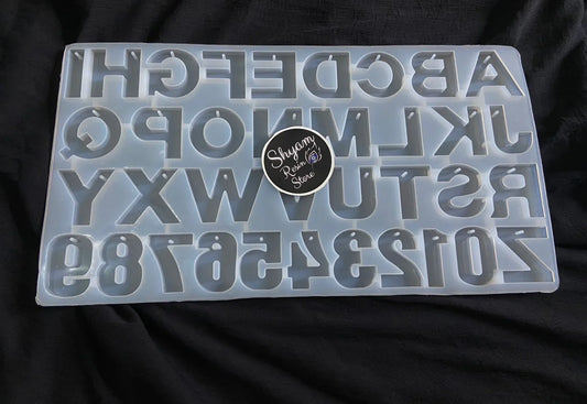 Alphabet key Chain Mould - Shyamresinstore