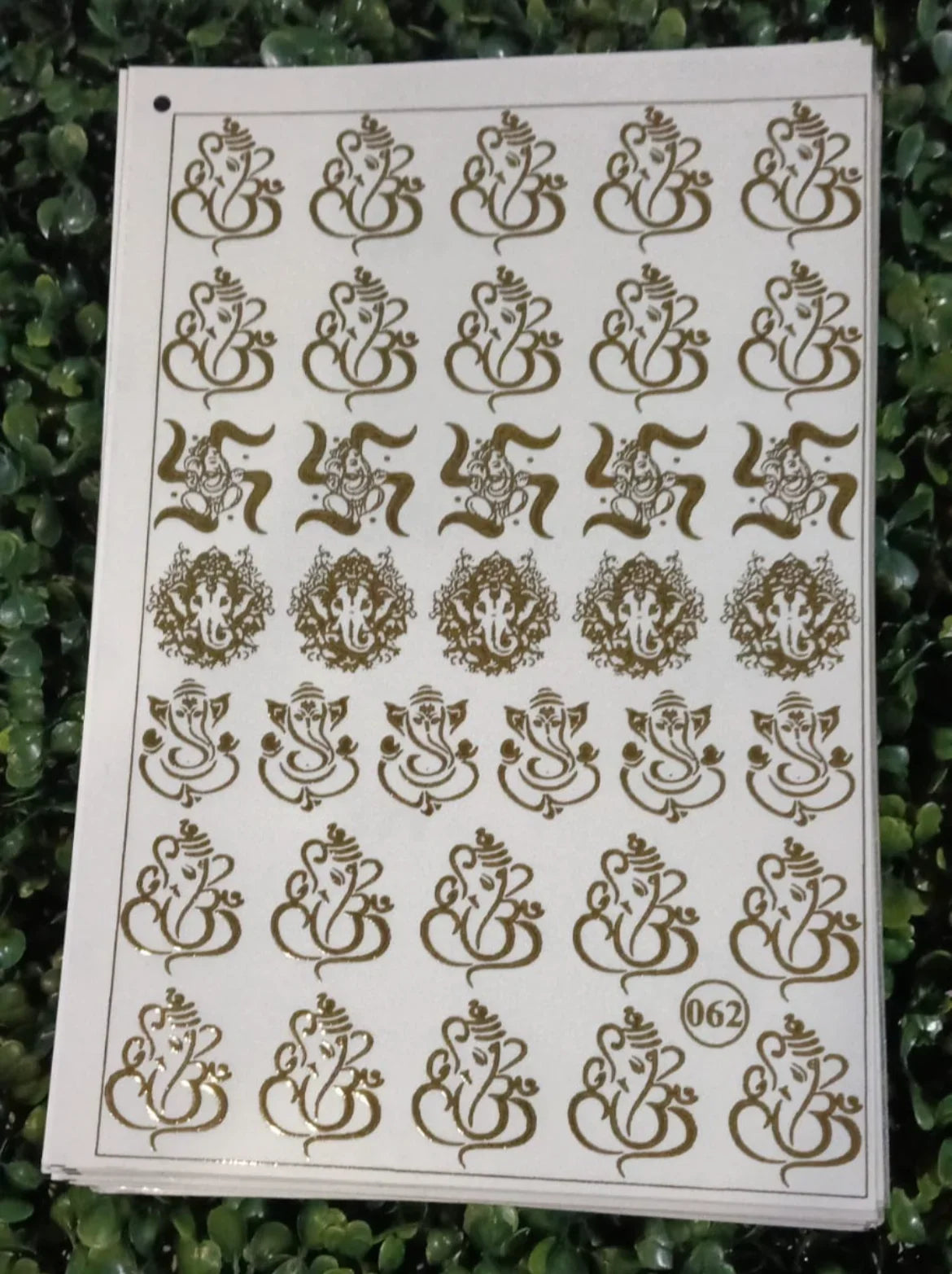 Embossed Golden Sticker - Shyamresinstore