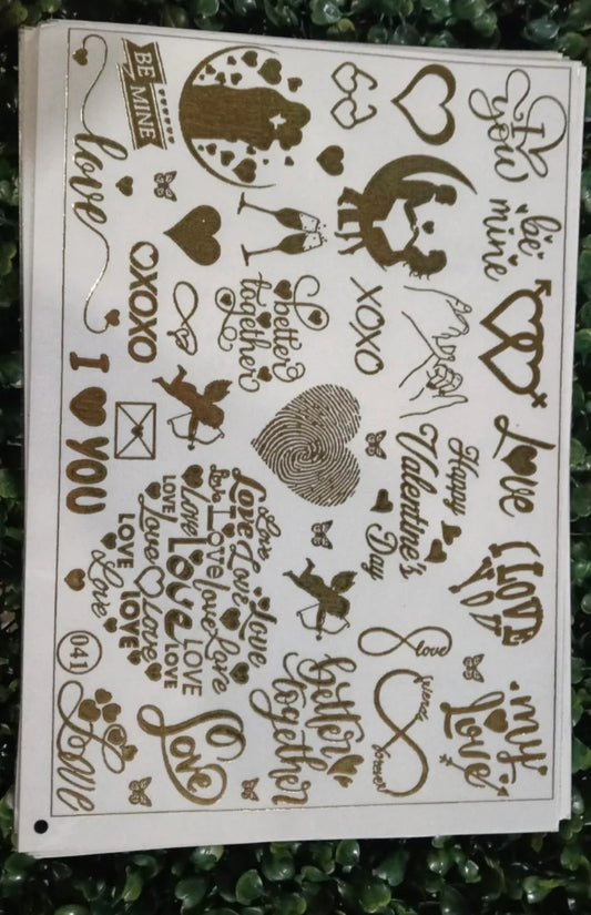 Embossed Golden Sticker - Shyamresinstore