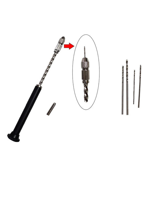 Hand Drill Machine With 4 Drill Bit - Shyamresinstore
