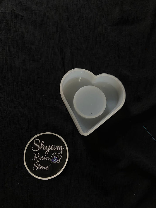 Heart Tealight Holder Mould - Shyamresinstore