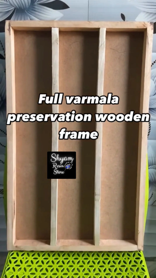 Full Varamaala Preservation Wooden Frame - Shyamresinstore